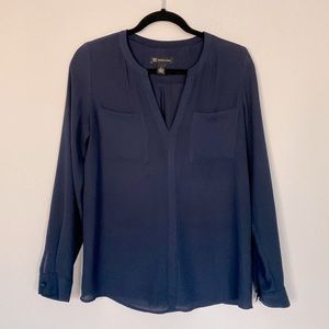Inc Navy Blouse